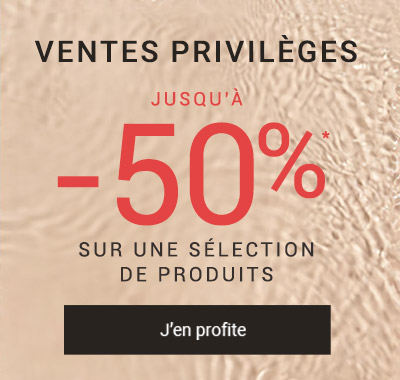 Jusqu'à moins cinquante pourcent sur une sélection*
